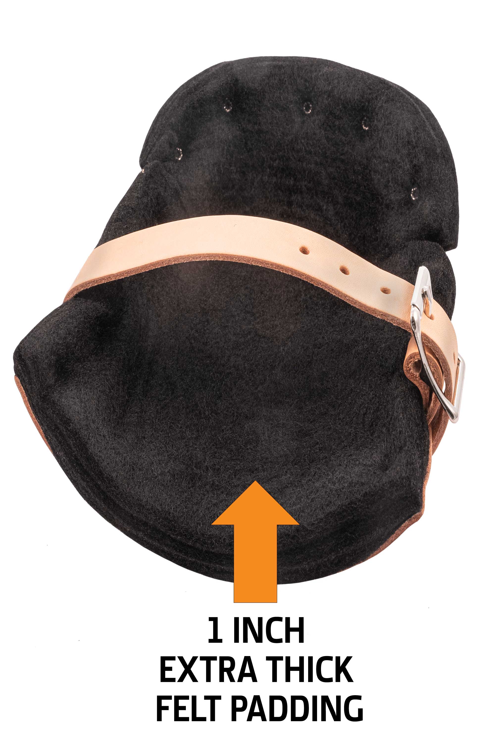 Alta Leather Knee Pads with 1" Felt Padding - Image 3