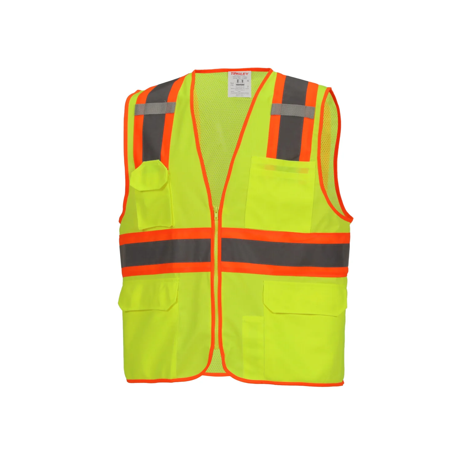 Job Sight Class 2 Two-Tone Surveyor Vest - Image 7