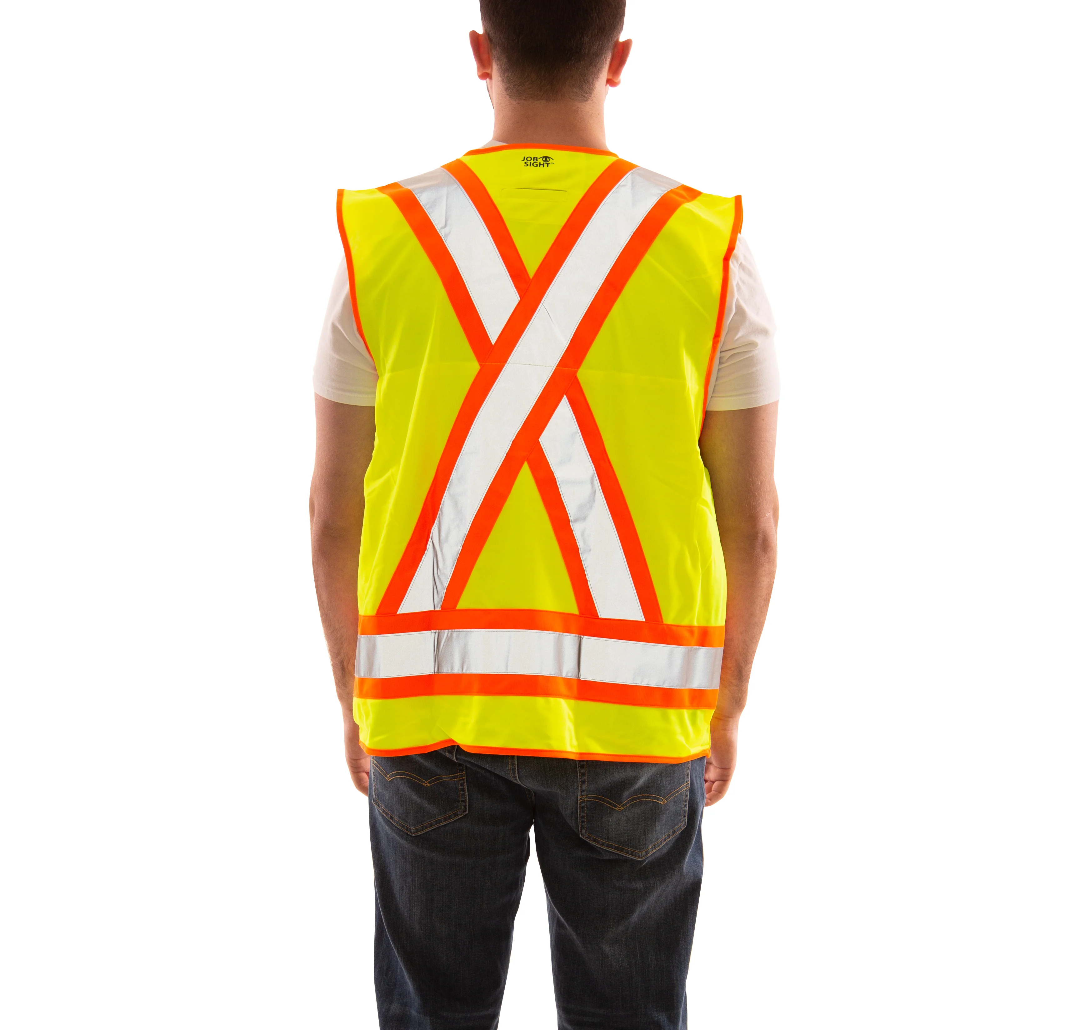 Job Sight Class 2 X-Back Surveyor Vest - Image 3