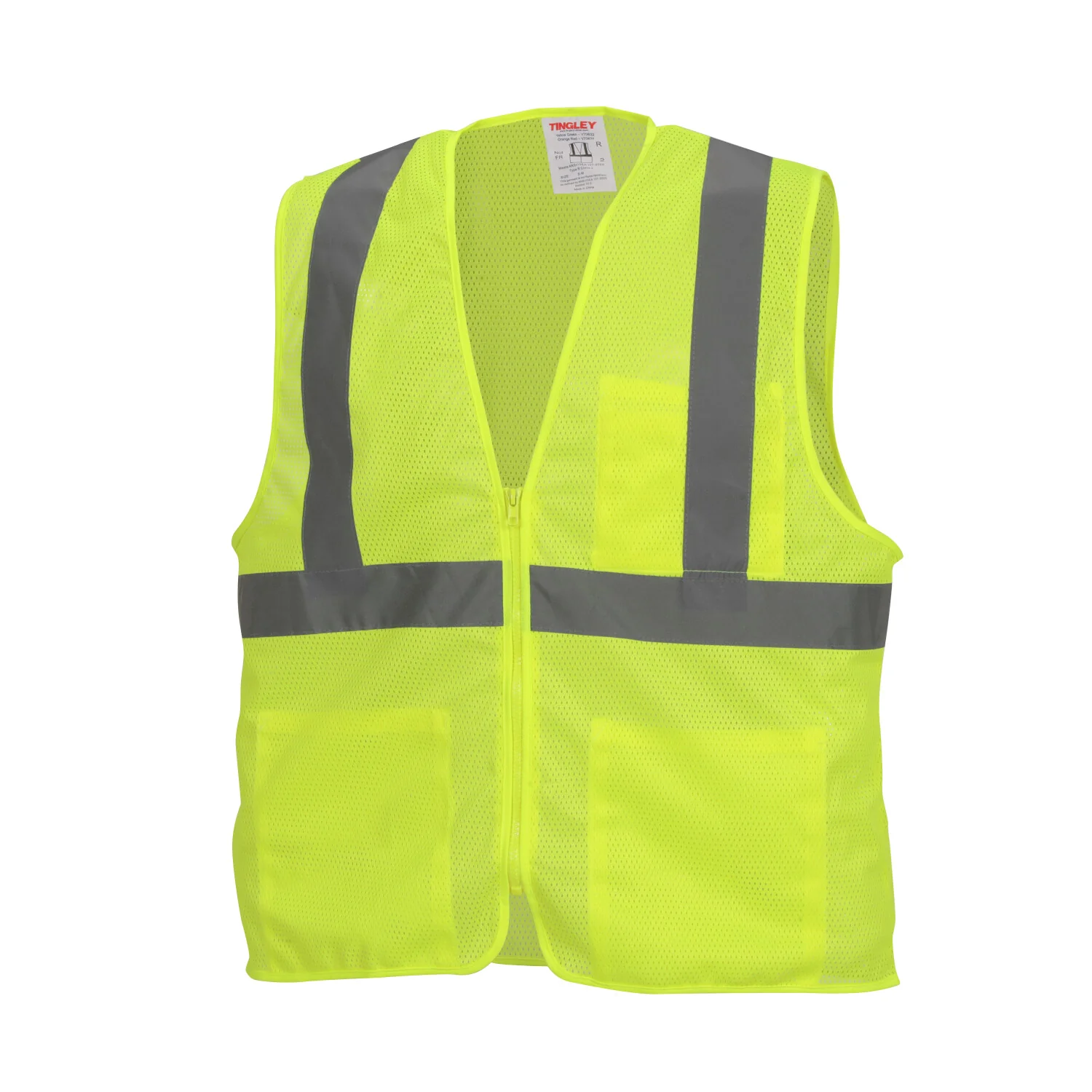 Job Sight Class 2 Zip-Up Mesh Vest - Image 9