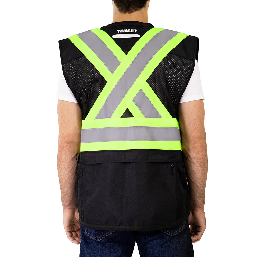 Class 1 Heavy Duty X-Back Surveyor Vest - Image 3